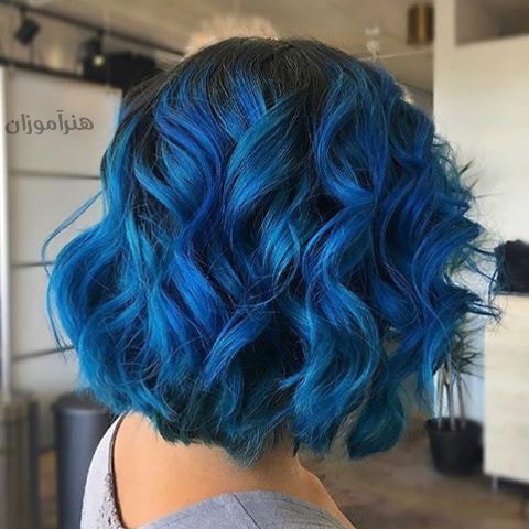 رنگ موی آبی فانتزی
